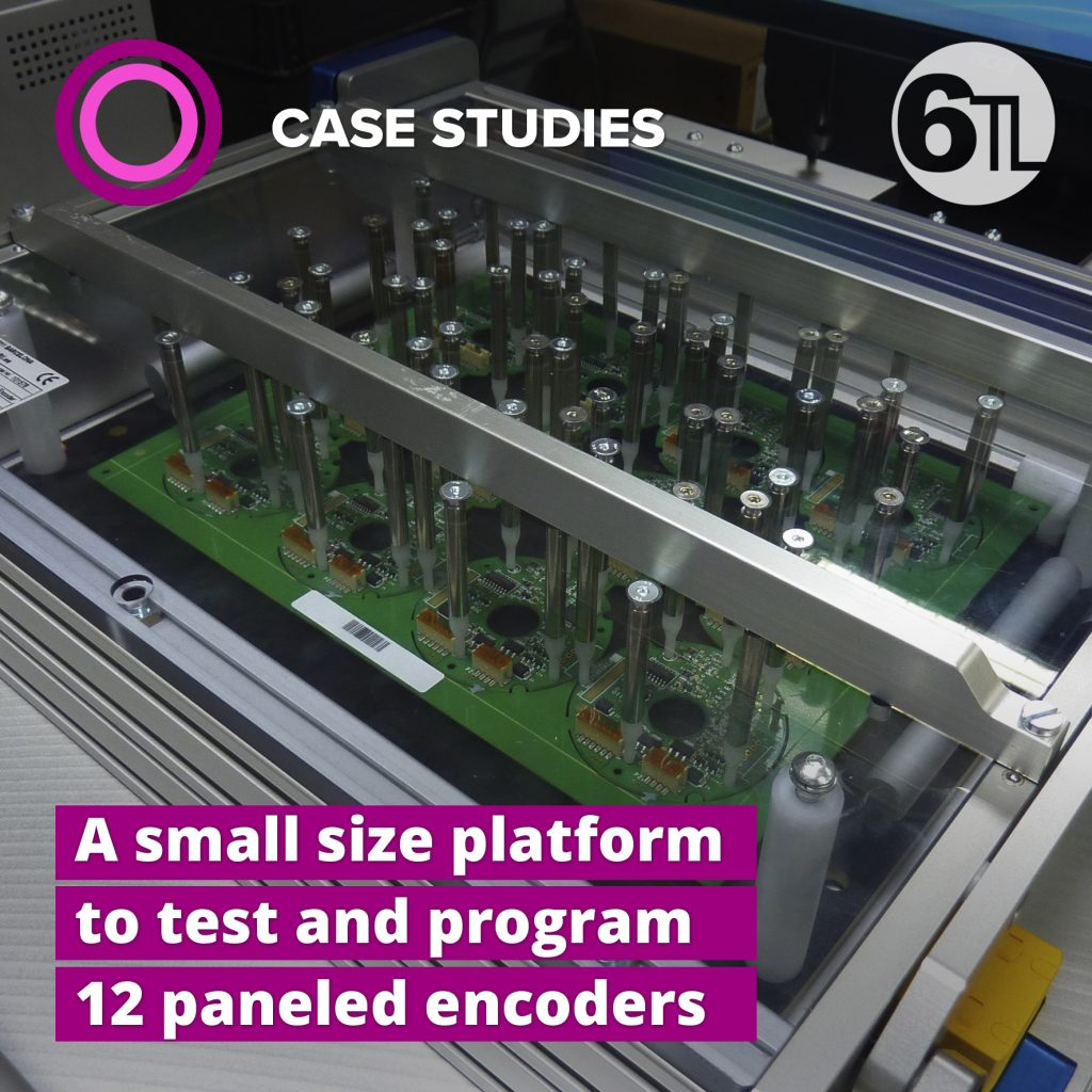 A small size platform to test and program 12 paneled encoders